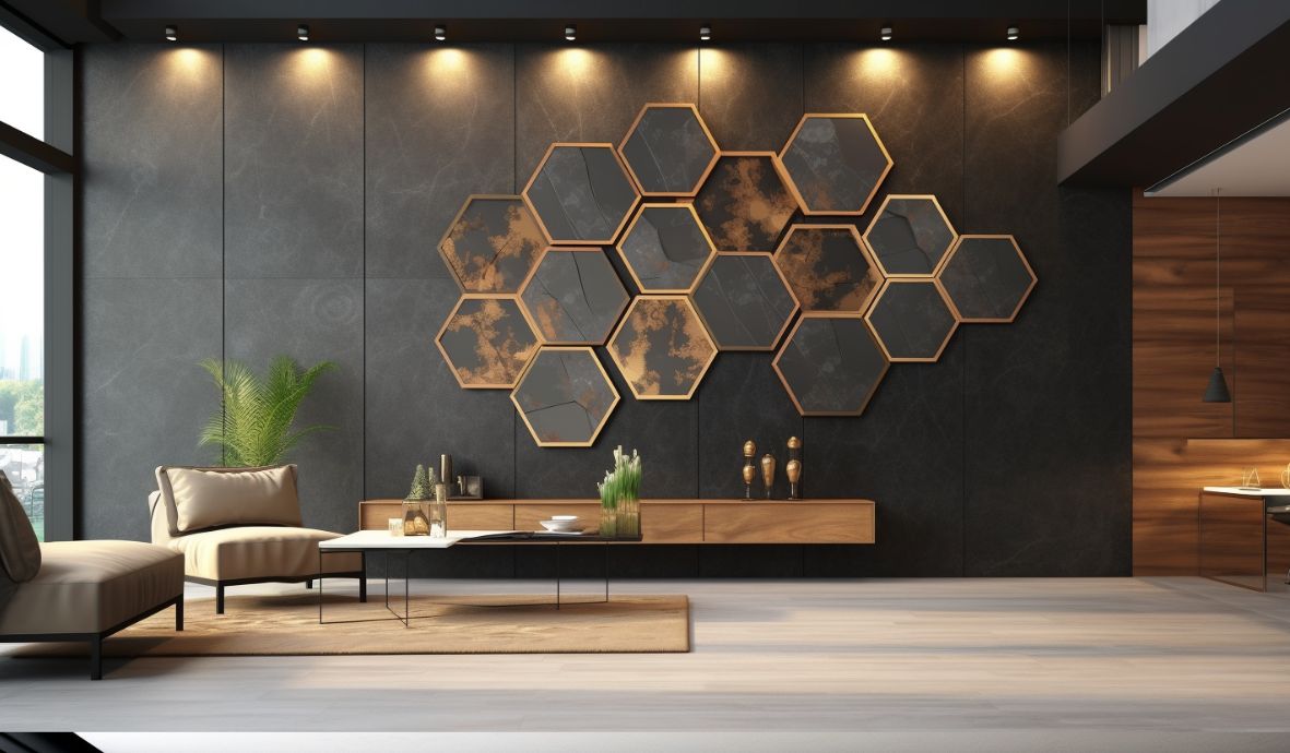 Restaurant project featuring our wall panel products